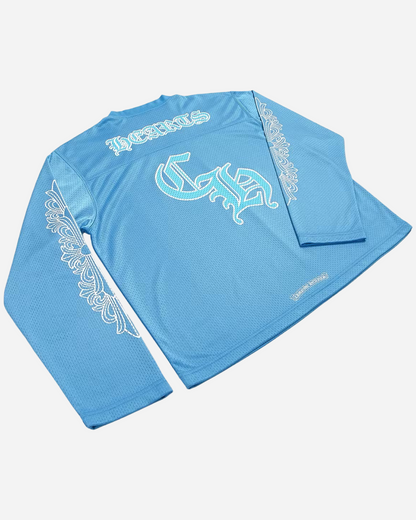 Chrome Hearts Sports Mesh Warm Up Jersey 'Blue'