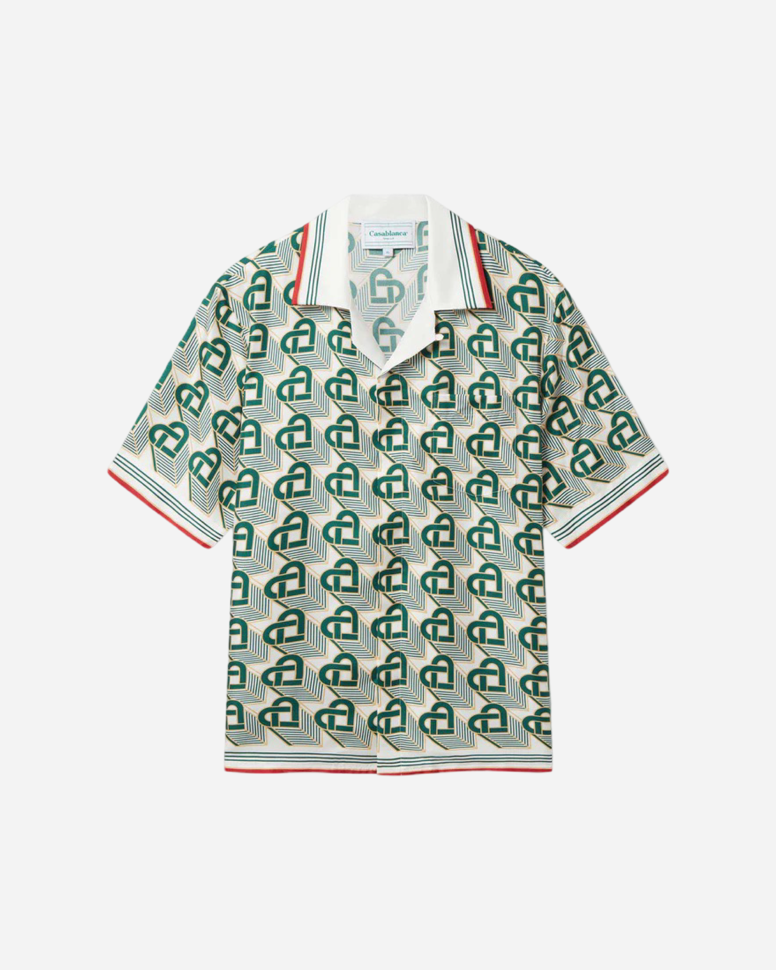 Casablanca Heart Monogram Silk Shirt