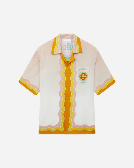 Casablanca Rainbow Monogram Silk Shirt