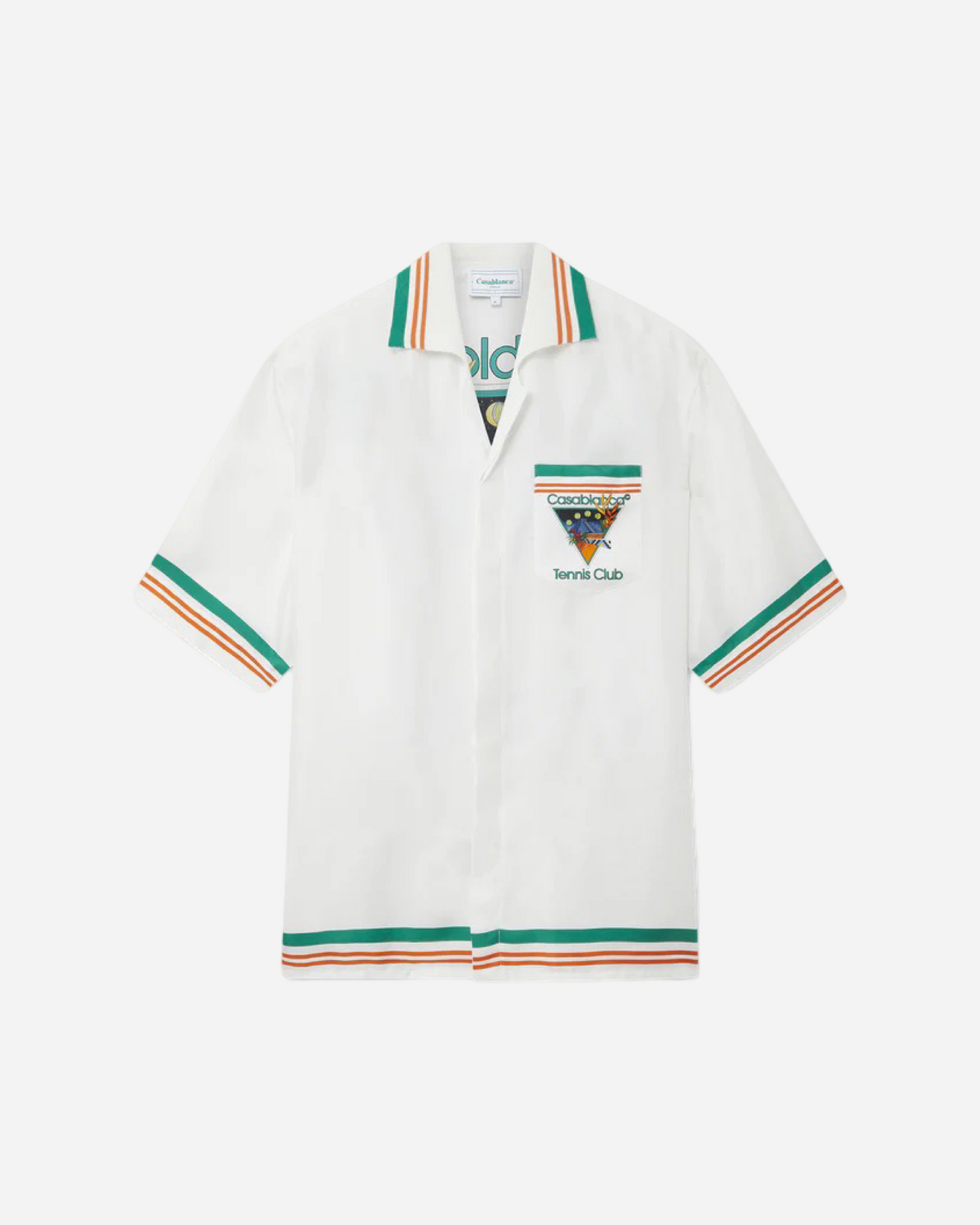 Casablanca Tennis Club Icon Silk Shirt