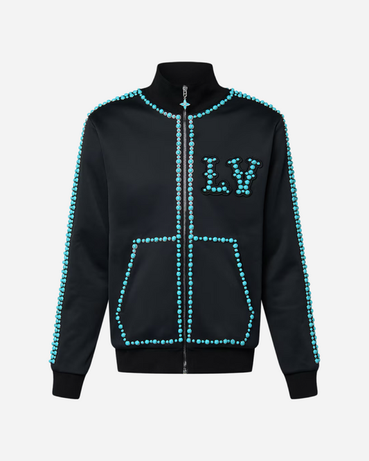 Louis Vuitton Embellished Cotton Track Top