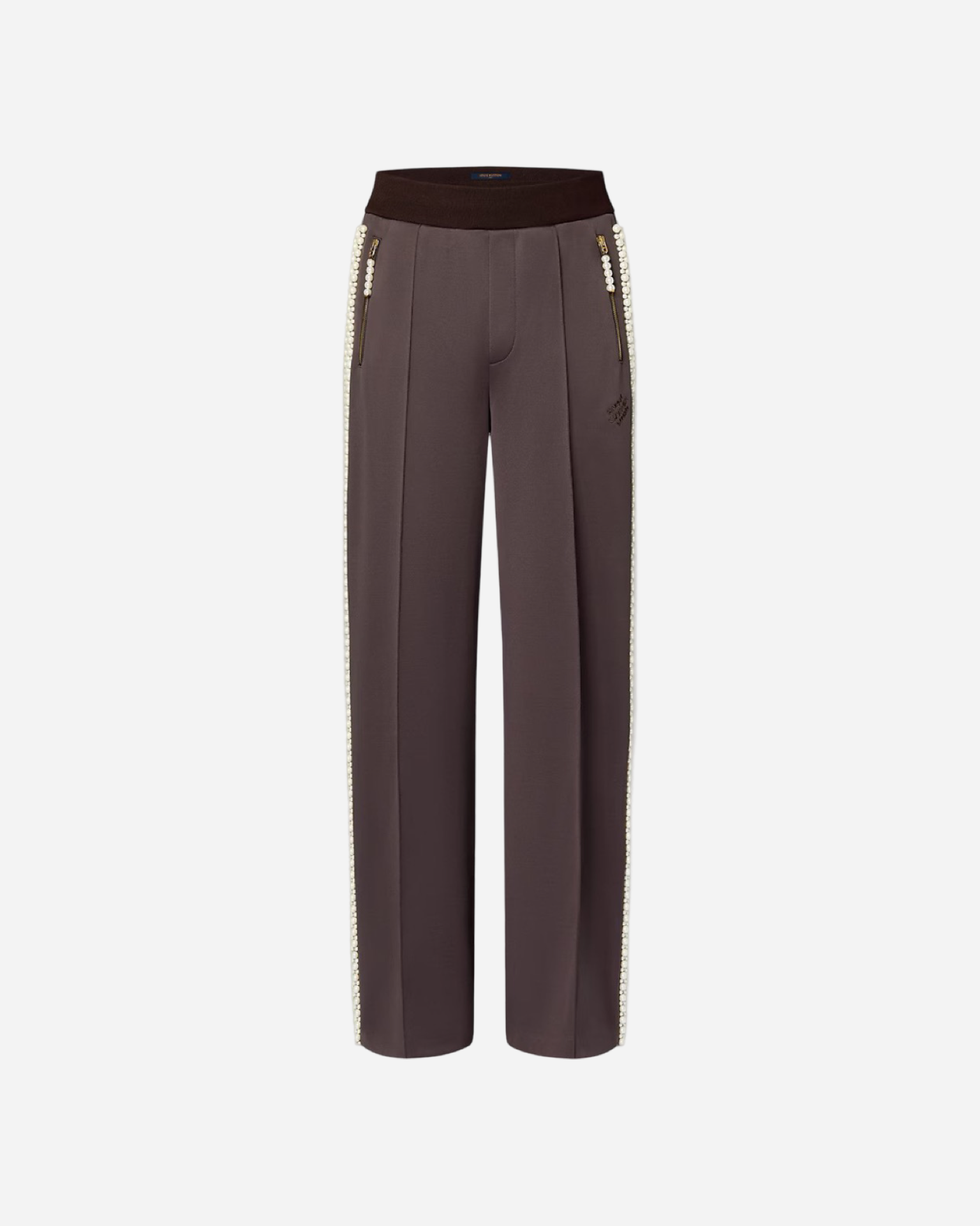 Louis Vuitton Pearl-Embellished Track Pants