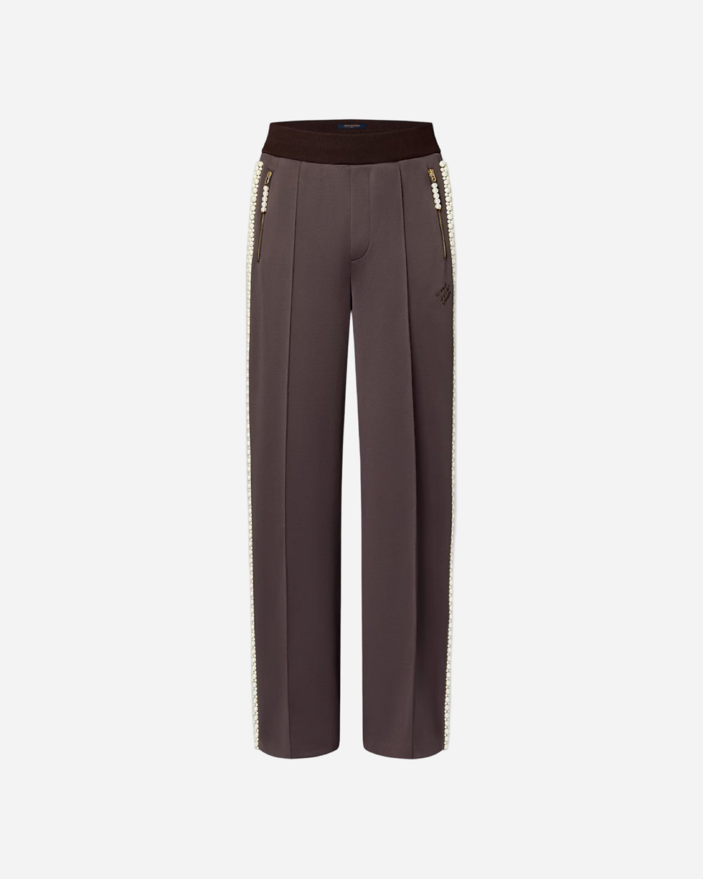 Louis Vuitton Pearl-Embellished Track Pants