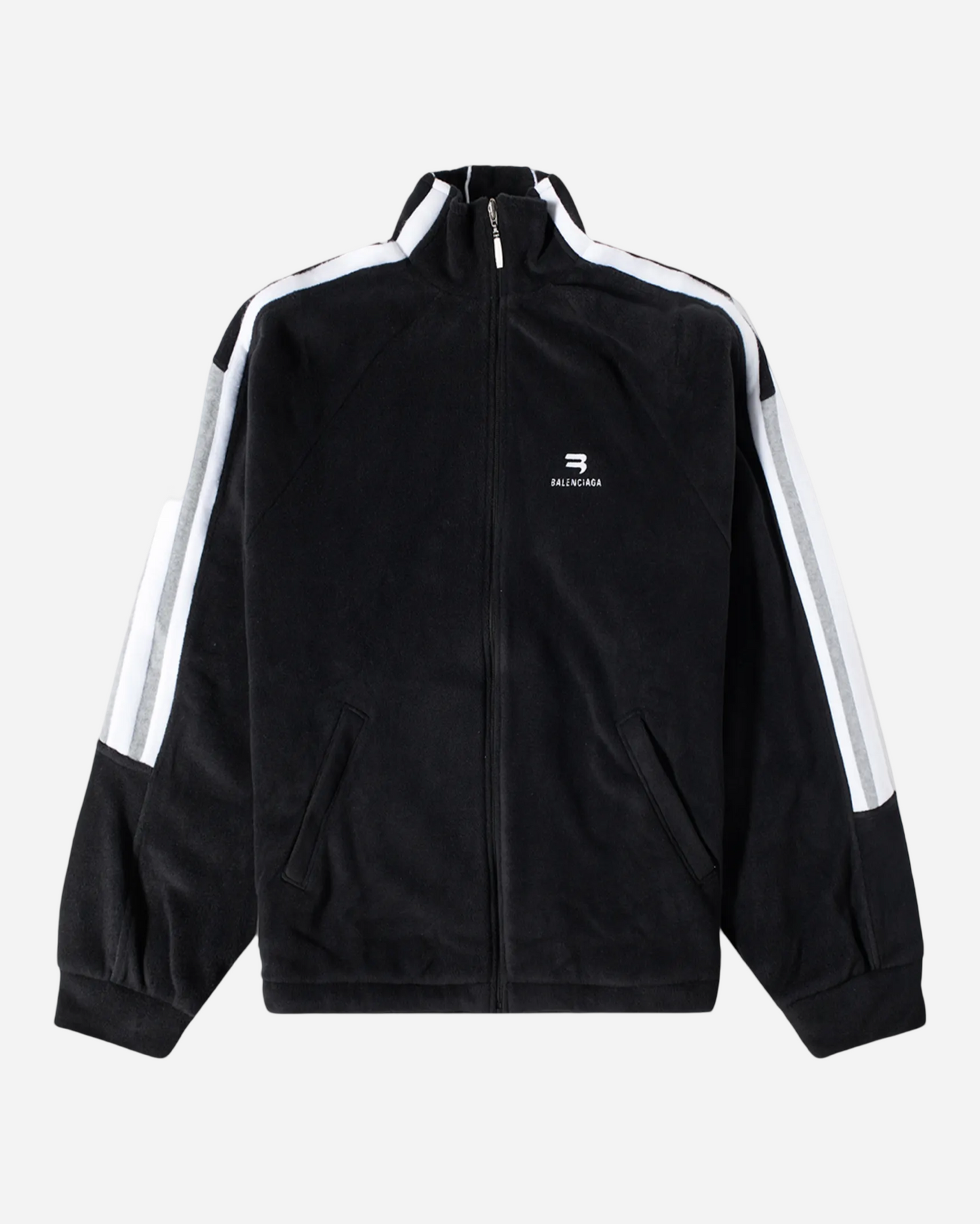 Balenciaga Sporty B Fleece Track Jacket 'Black'