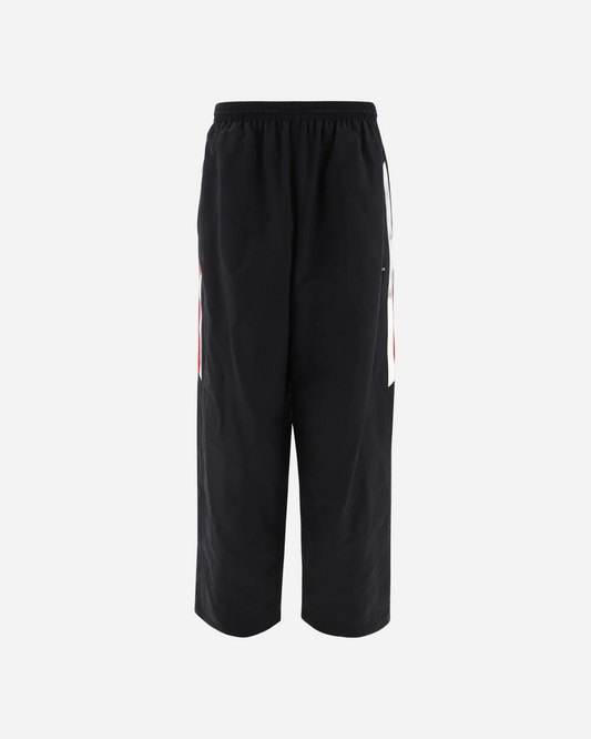 Balenciaga Sporty B Embroidered Track Pants 'Black Red'