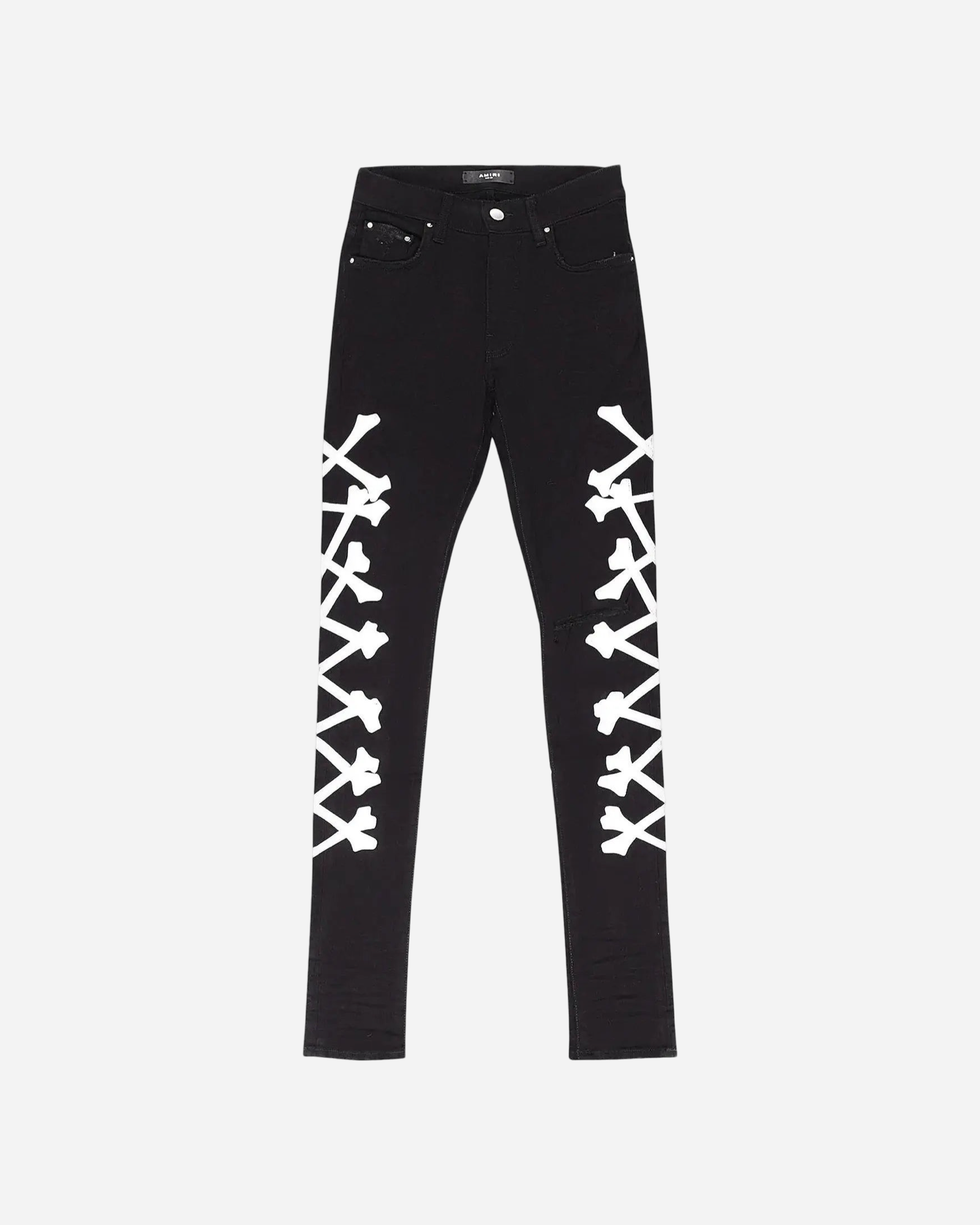 Amiri Bones Skinny Jeans 'Black/Silver'