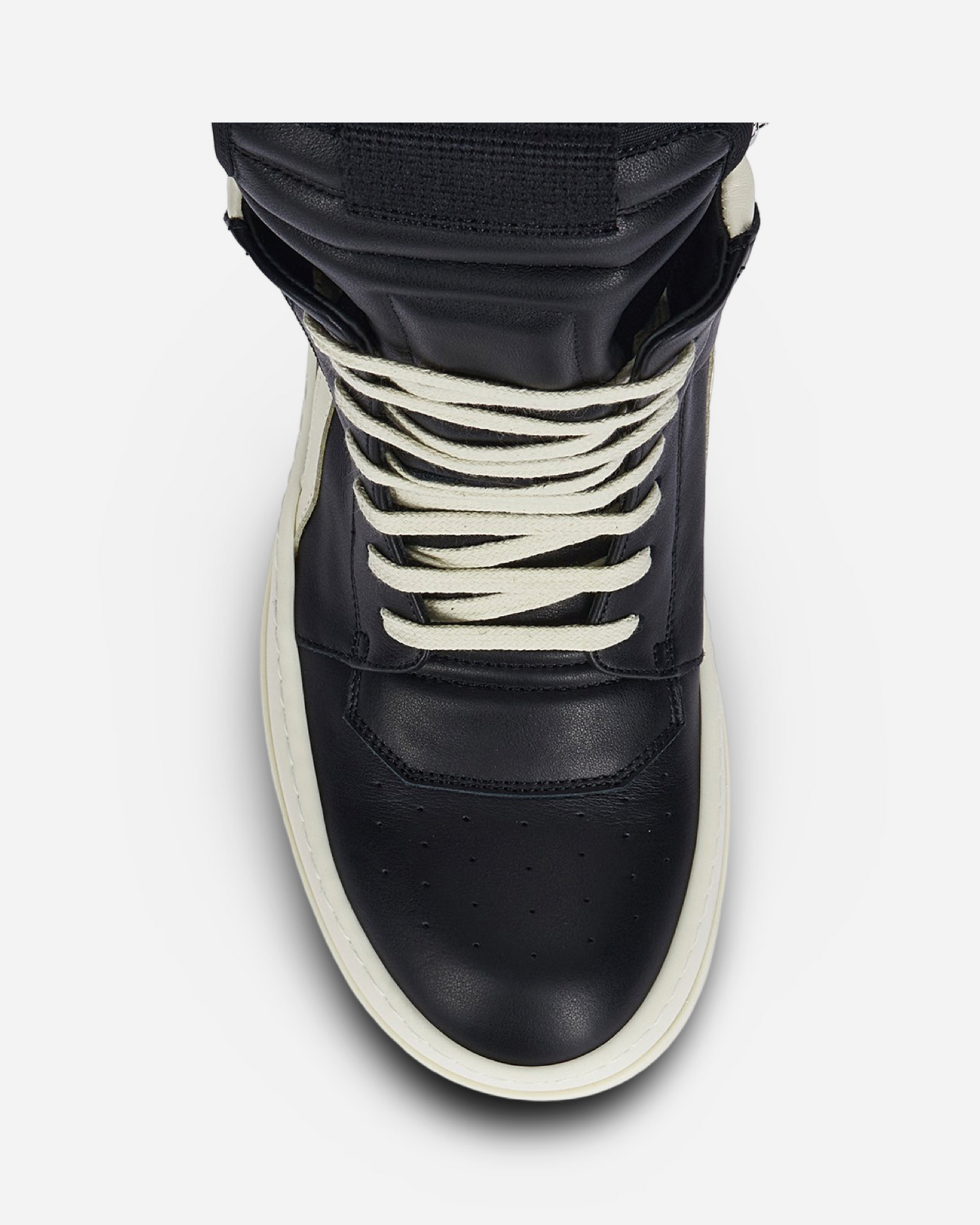 Rick Owens Porterville Mega Bumber Geobaskets Leather Sneaker 'Black'