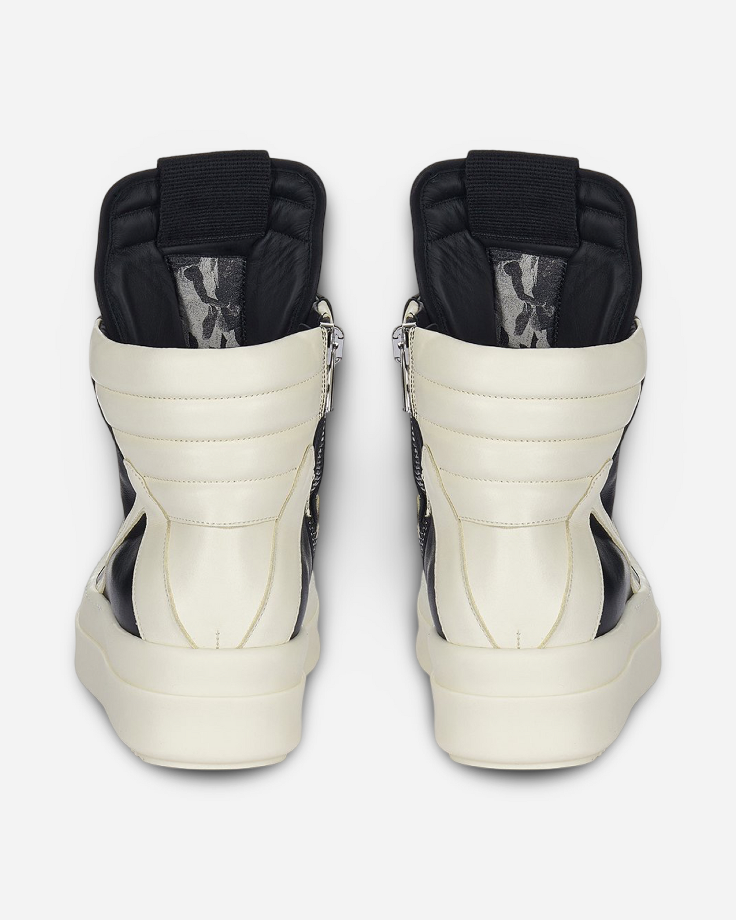 Rick Owens Porterville Mega Bumber Geobaskets Leather Sneaker 'Black'