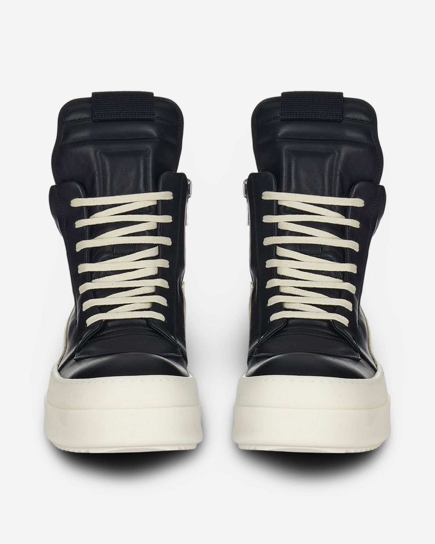 Rick Owens Porterville Mega Bumber Geobaskets Leather Sneaker 'Black'