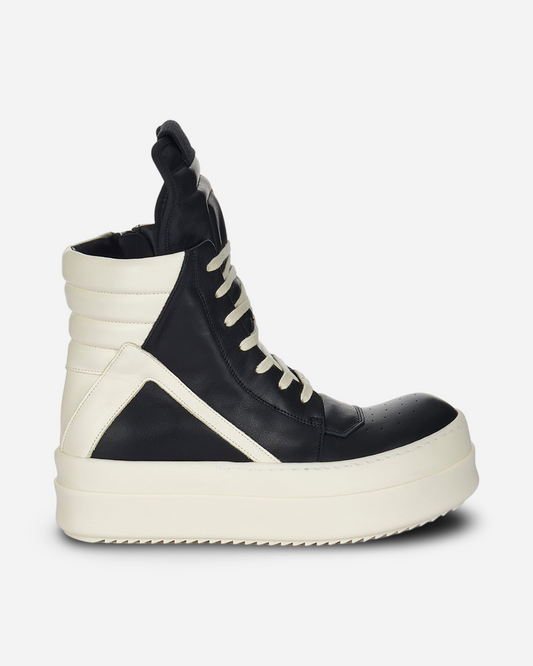 Rick Owens Porterville Mega Bumber Geobaskets Leather Sneaker 'Black'