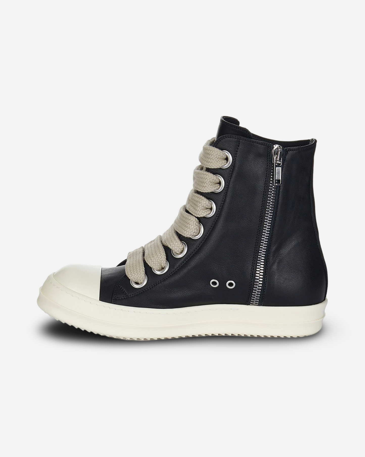 Rick Owens Porterville JumboLaced High Top Leather Sneakers 'Black'