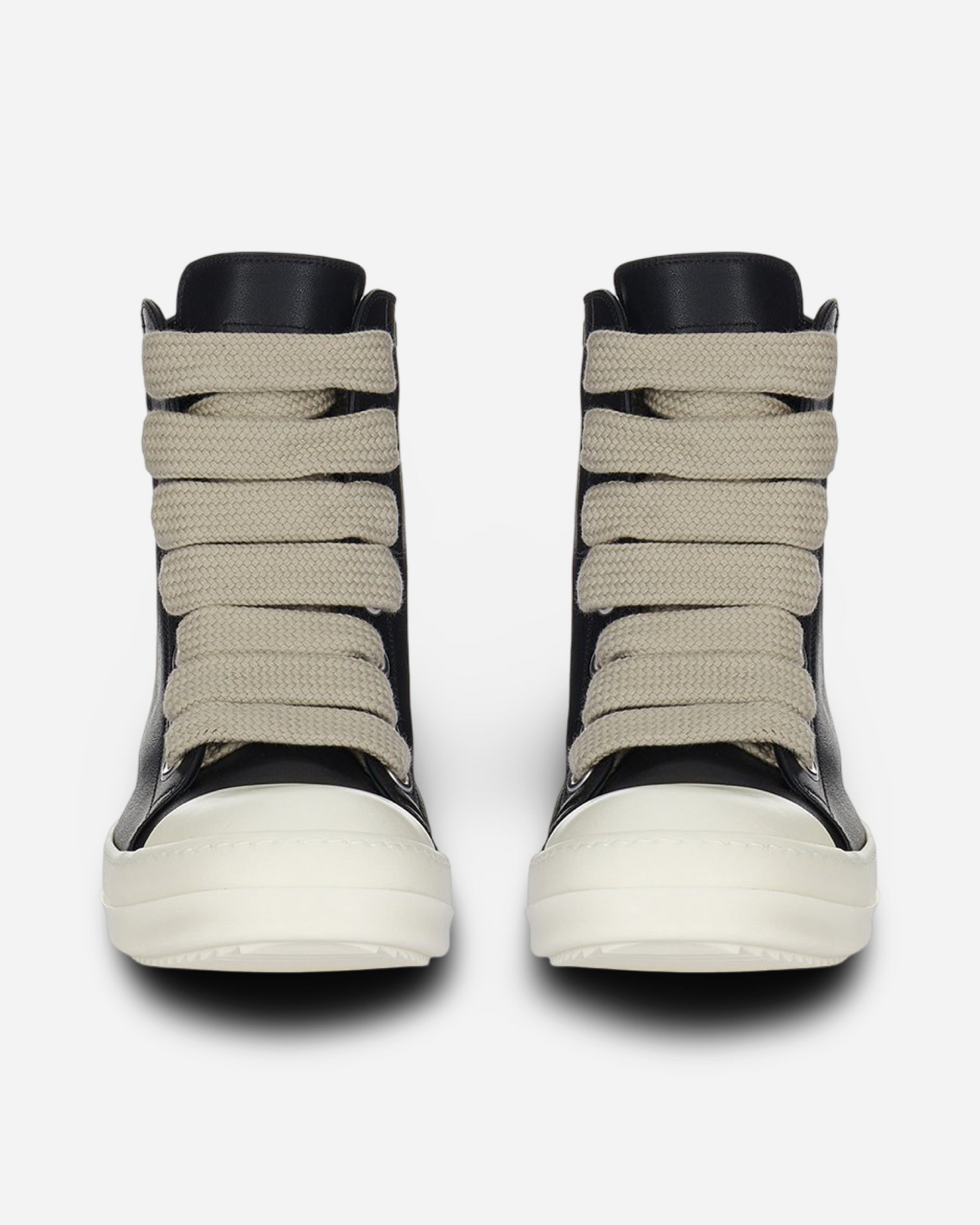 Rick Owens Porterville JumboLaced High Top Leather Sneakers 'Black'