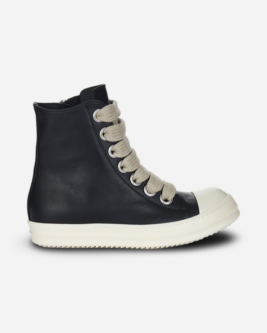 Rick Owens Porterville JumboLaced High Top Leather Sneakers 'Black'