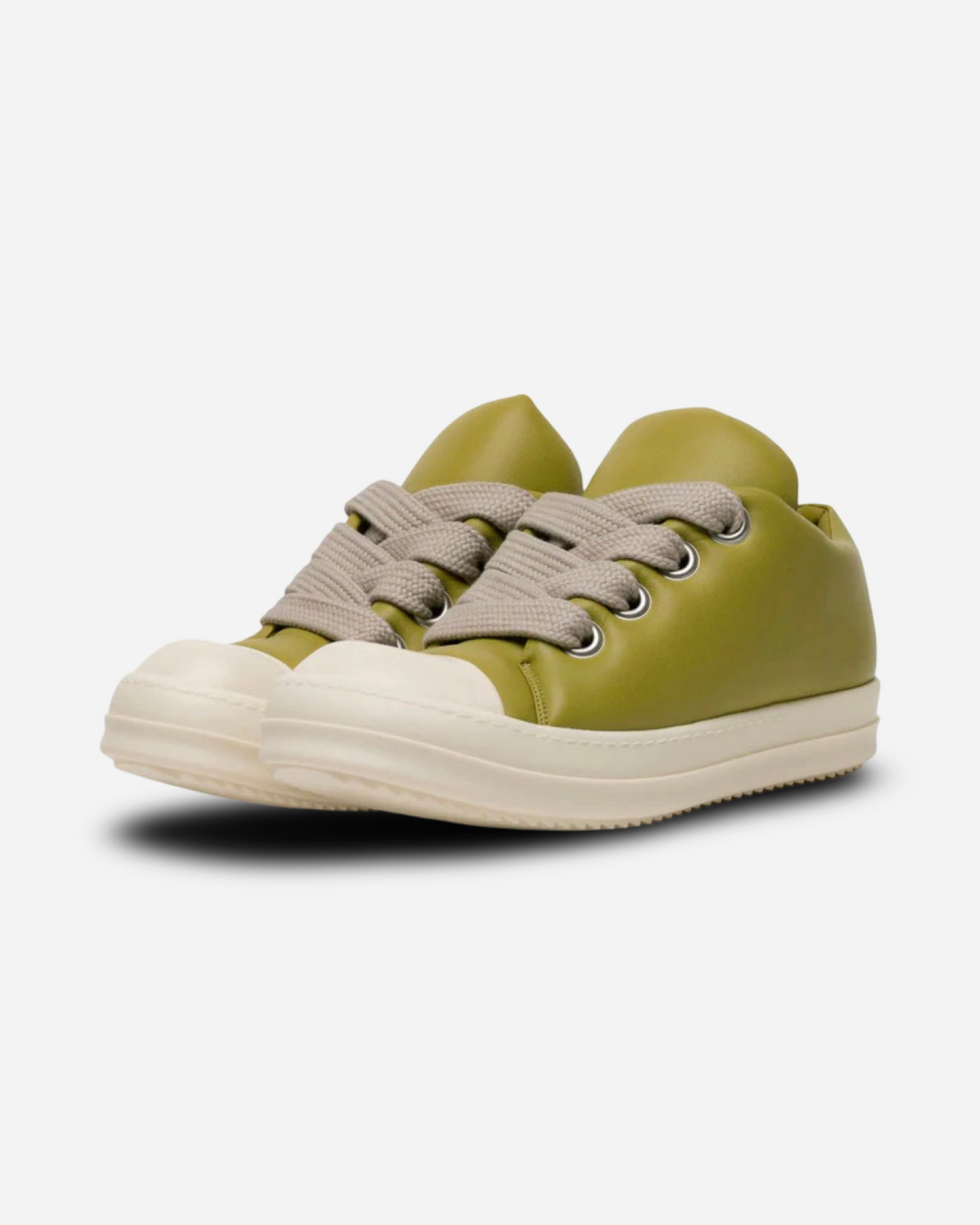 Rick Owens JumboLaced Padded Ramones Low Top Leather Sneakers 'Acid'