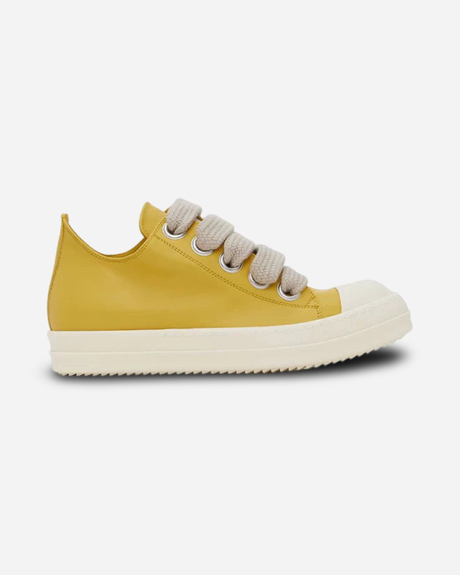 Rick Owens JumboLaced Low Top Leather Sneakers 'Yellow'