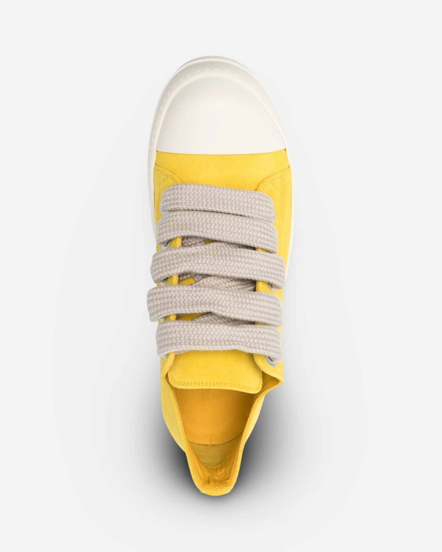 Rick Owens JumboLaced Low Top Canvas Sneakers 'Yellow'