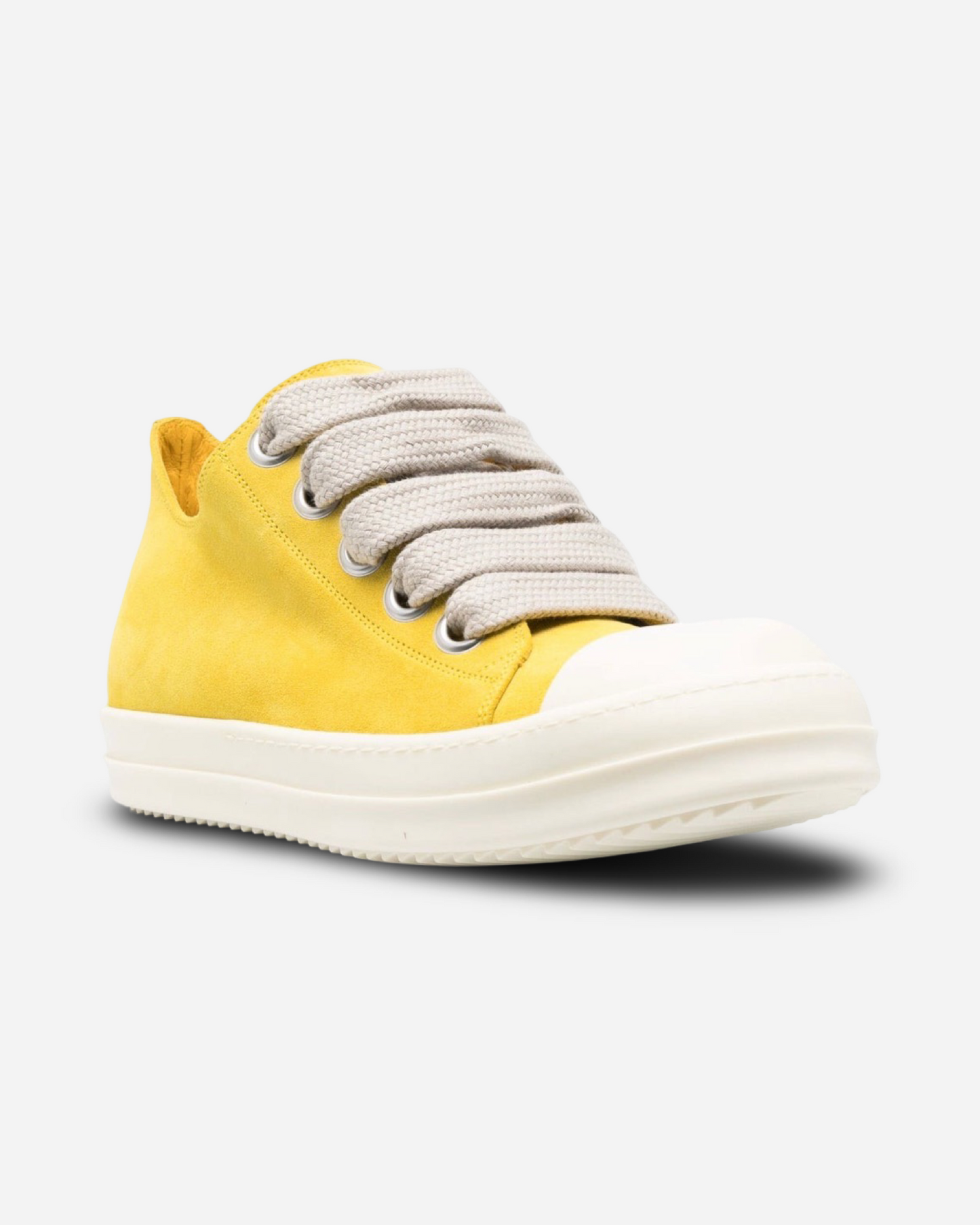 Rick Owens JumboLaced Low Top Canvas Sneakers 'Yellow'