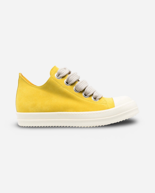 Rick Owens JumboLaced Low Top Canvas Sneakers 'Yellow'