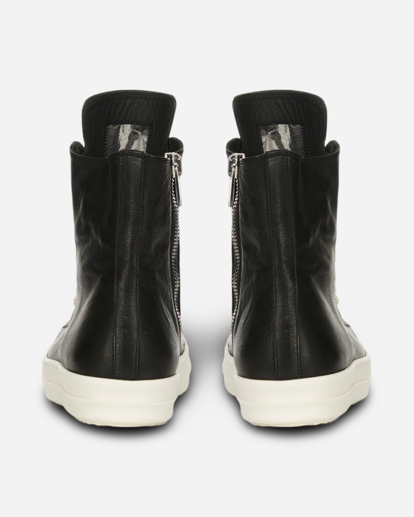 Rick Owens Porterville High Top Leather Sneakers 'Black'