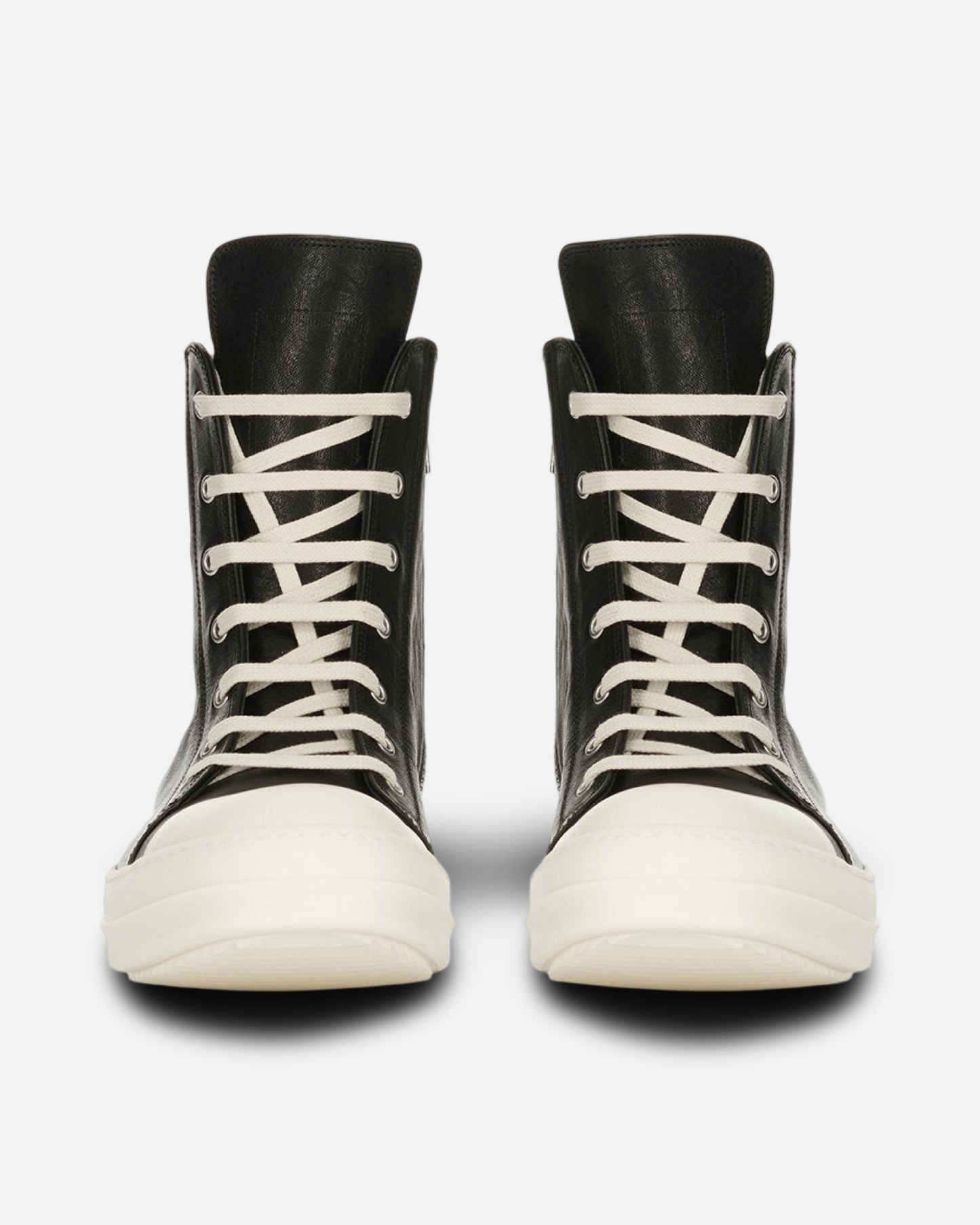 Rick Owens Porterville High Top Leather Sneakers 'Black'