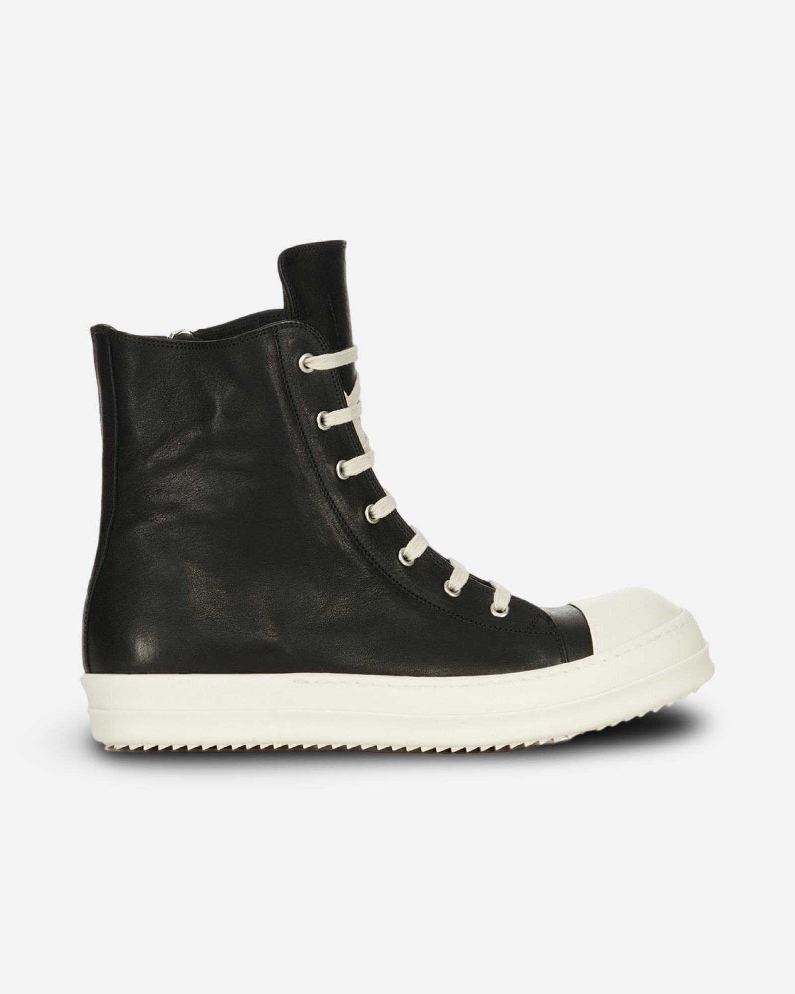 Rick Owens Porterville High Top Leather Sneakers 'Black'