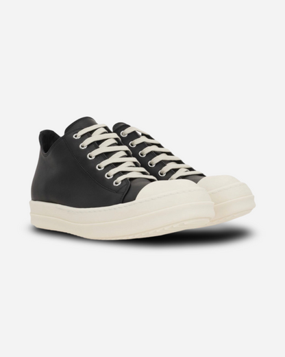 Rick Owens Women Phlegethon Sneaks Low Top Leather Sneakers 'Black'