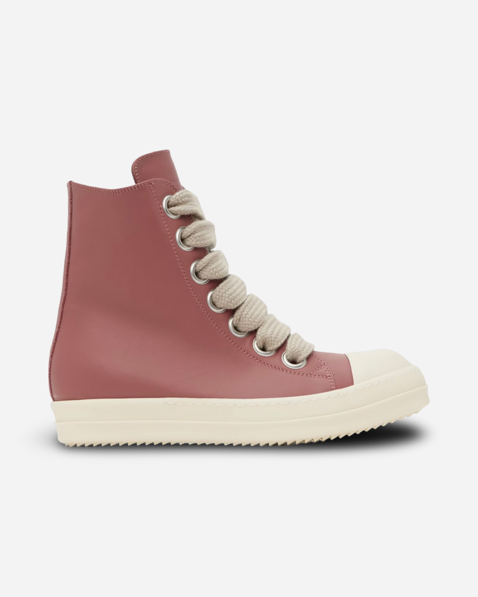 Rick Owens Porterville JumboLaced High Top Leather Sneakers 'Pink'