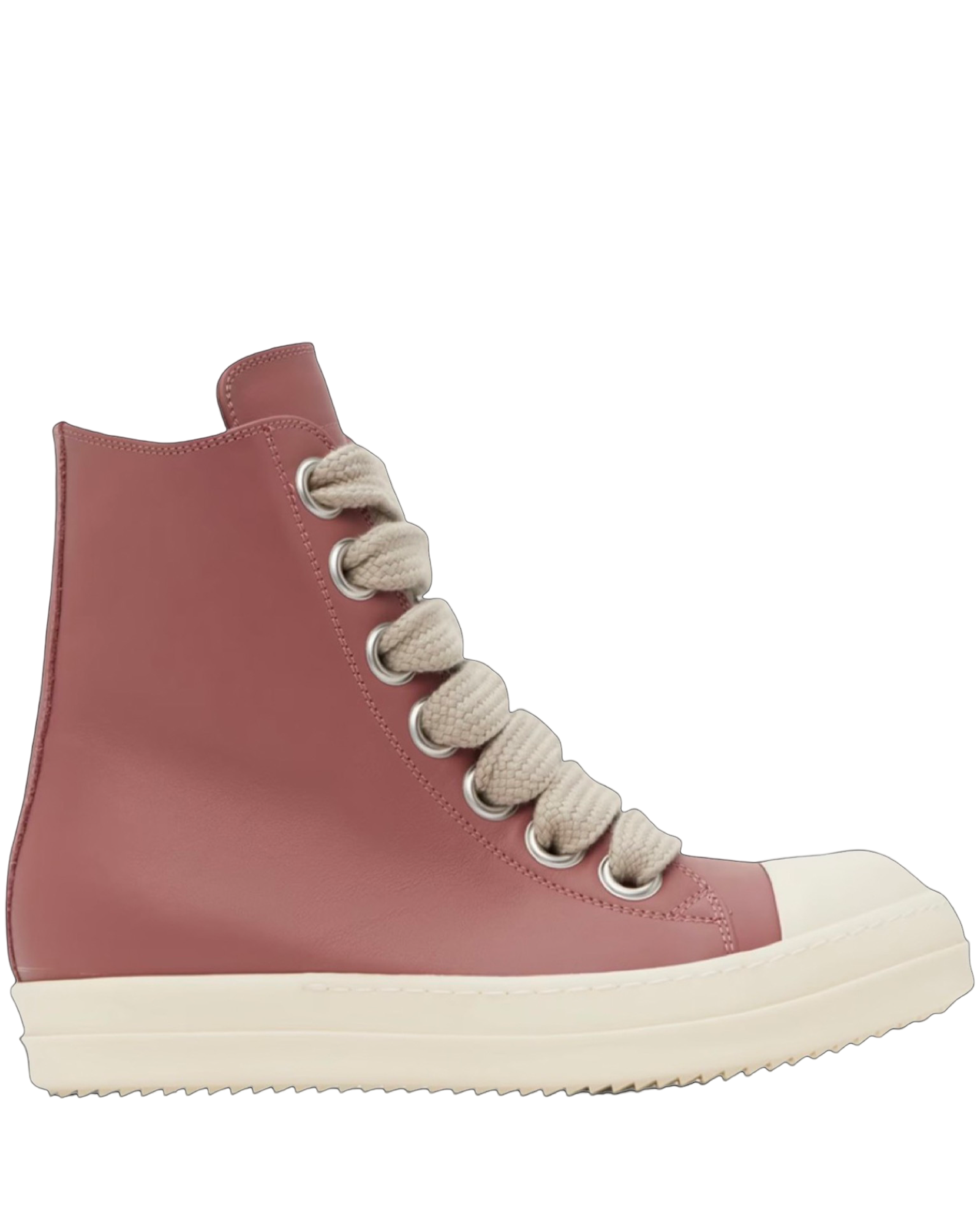 Rick Owens Porterville JumboLaced High Top Leather Sneakers 'Pink'