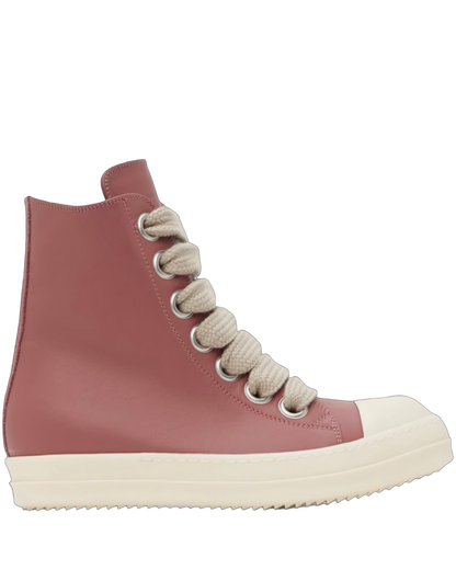 Rick Owens Porterville JumboLaced High Top Leather Sneakers 'Pink'