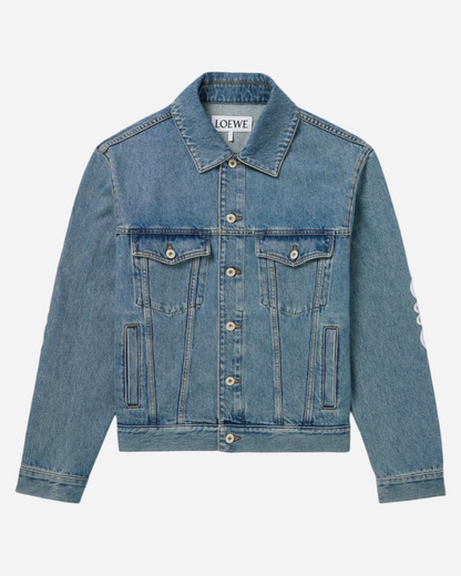 LOEWE Anagram Logo Denim Jacket 'Mid Blue'