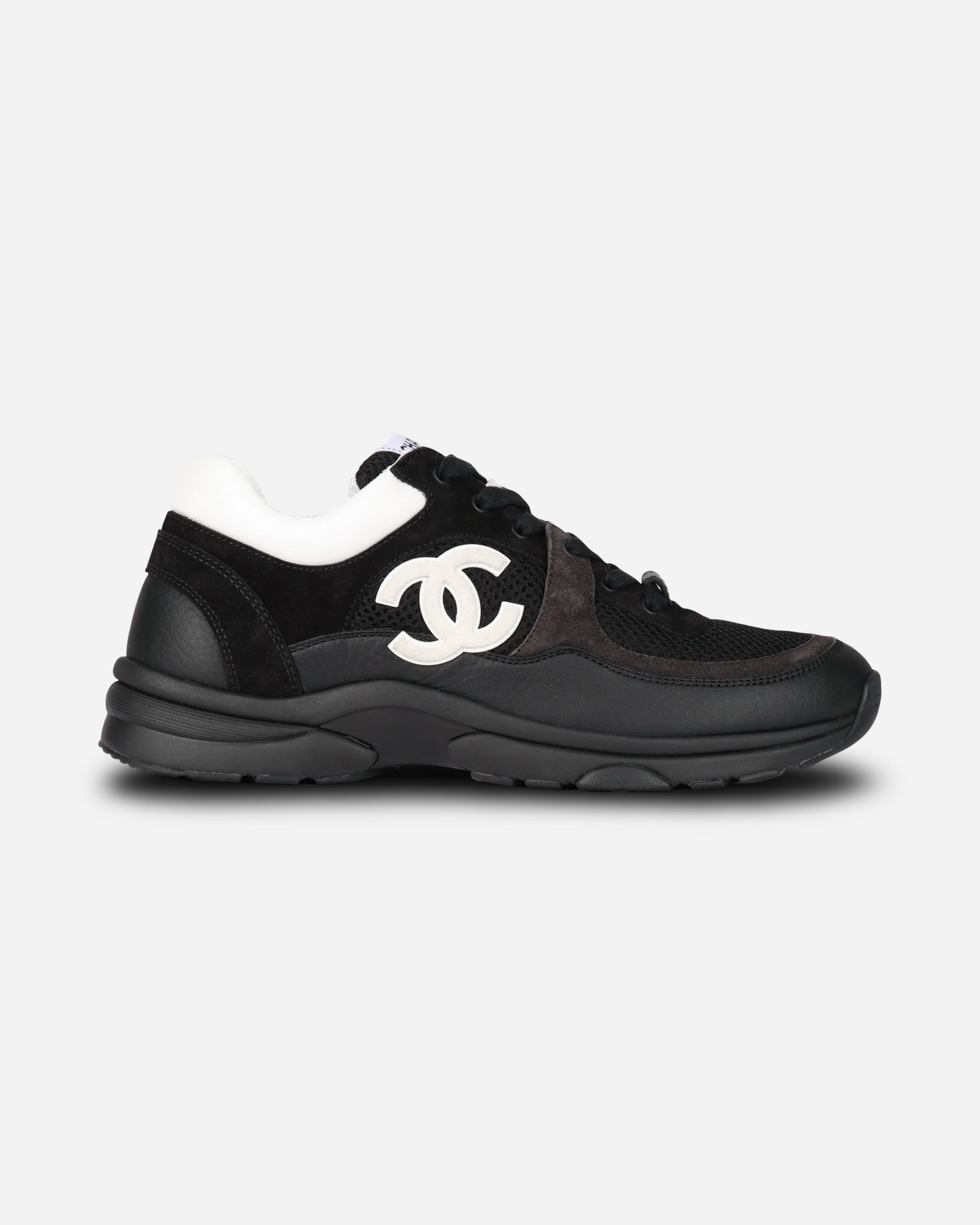 Chanel CC Logo Sneaker 'Black White'