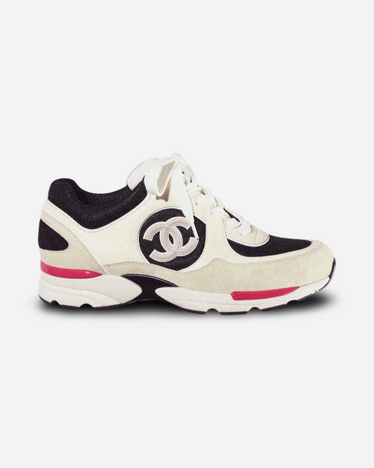 Chanel CC Logo Sneaker 'Ivory Black Beige'