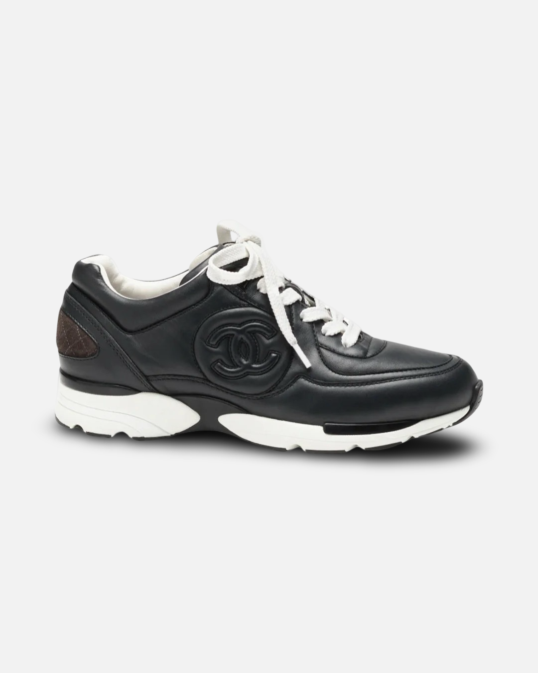 Chanel CC Logo Sneaker 'Calfskin Dark Grey'