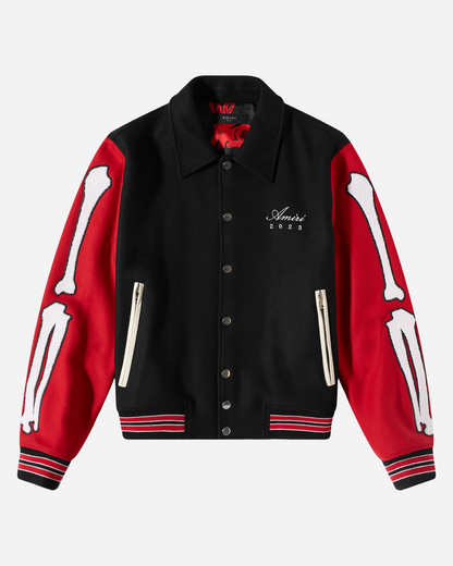 Amiri Lunar New Year Bones Varsity Jacket