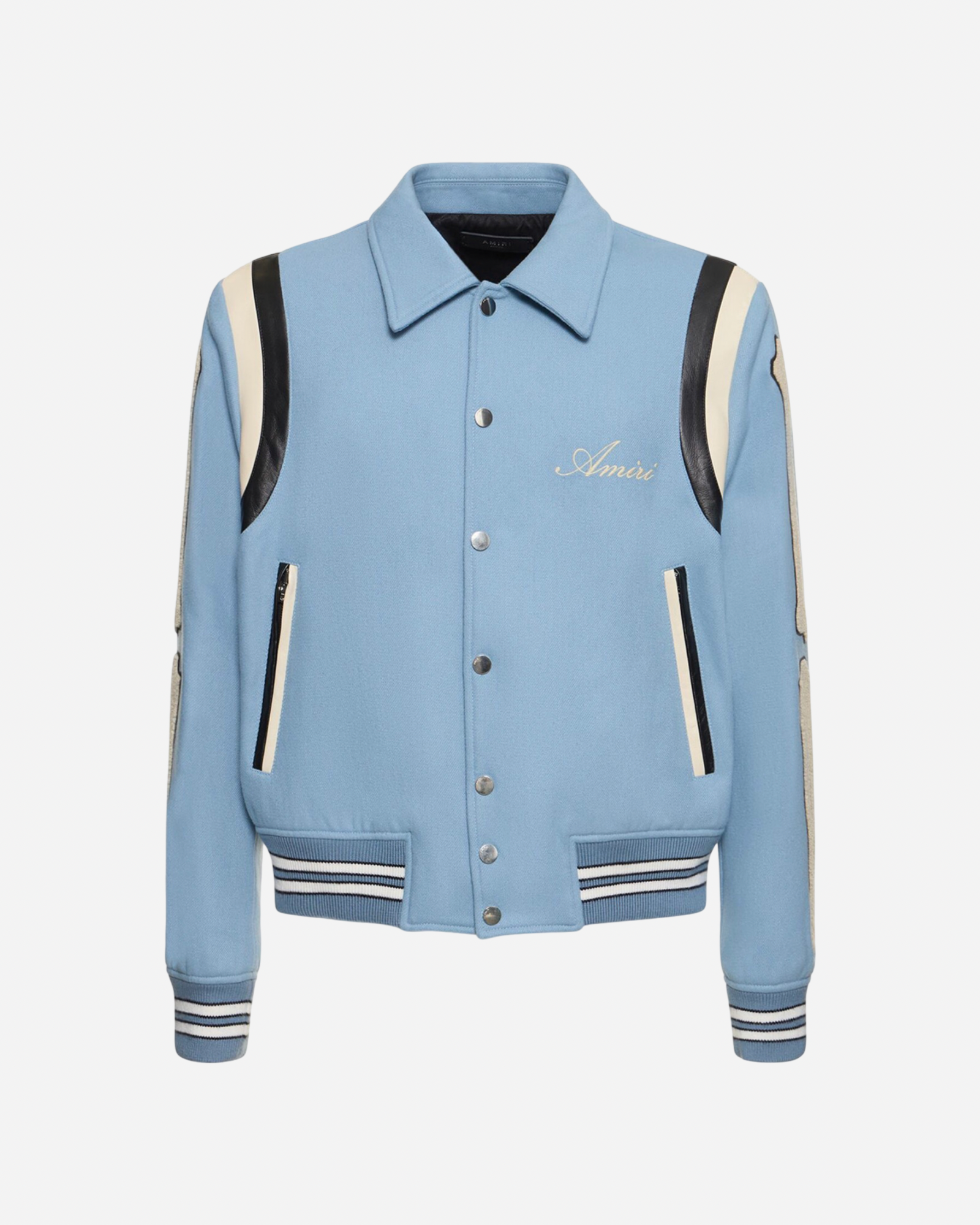 AMIRI Bones Varsity Jacket 'Blue'