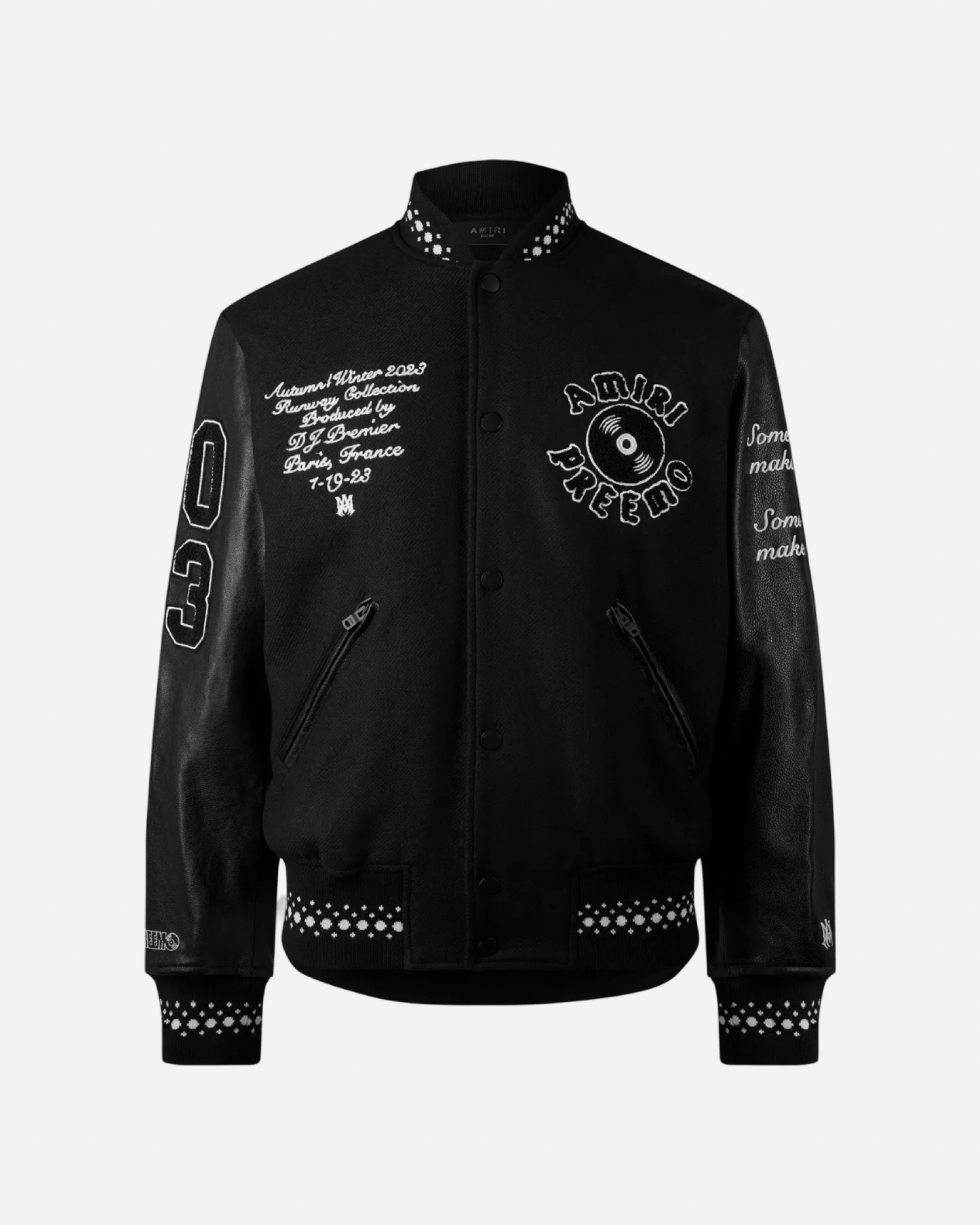 AMIRI Logo-Appliqué Varsity Jacket