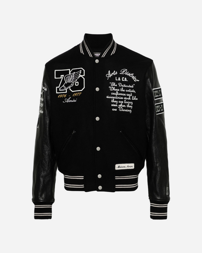 Amiri Eagle Embroidered Varsity Bomber Jacket