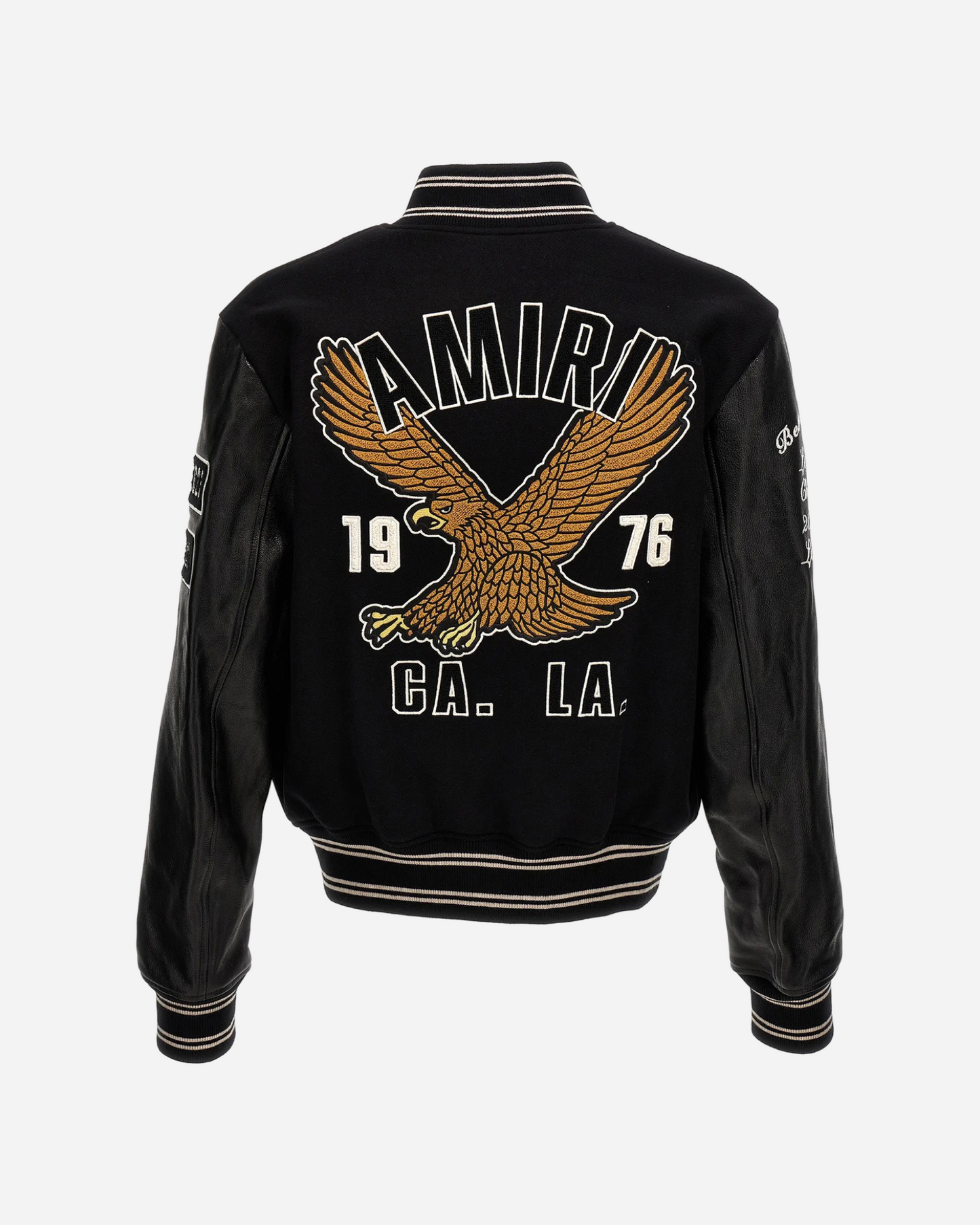 AMIRI Eagle Embroidered Varsity Bomber Jacket