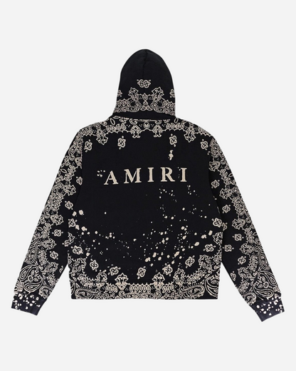 Amiri Bandana Bleach All Over Hoodie