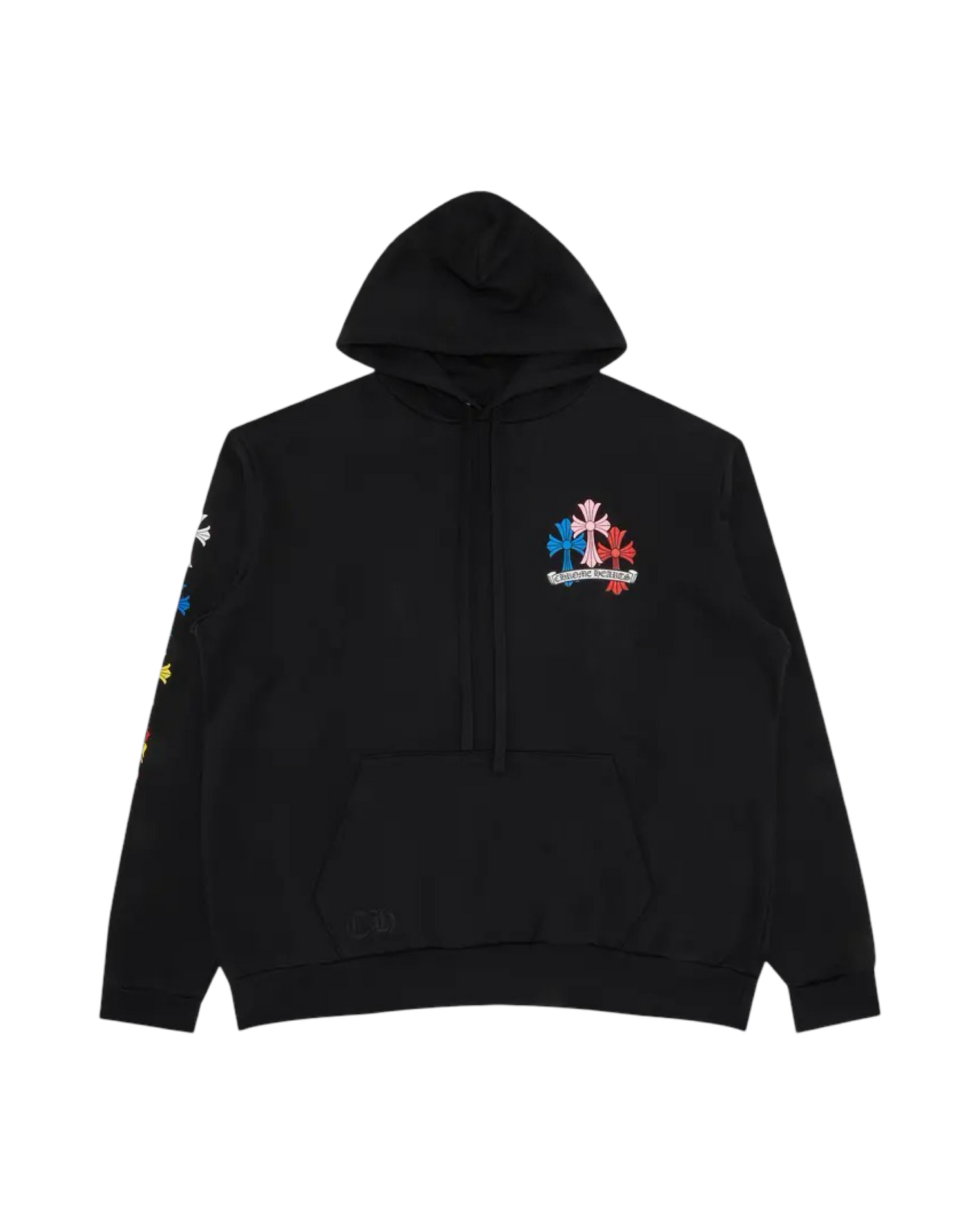 Chrome Hearts Cross Hoodie 'Black/Multicolor'