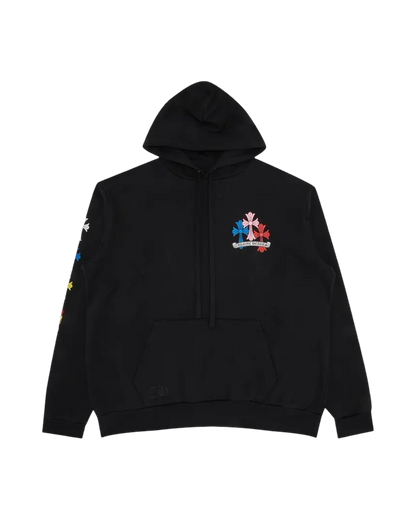 Chrome Hearts Cross Hoodie 'Black/Multicolor'