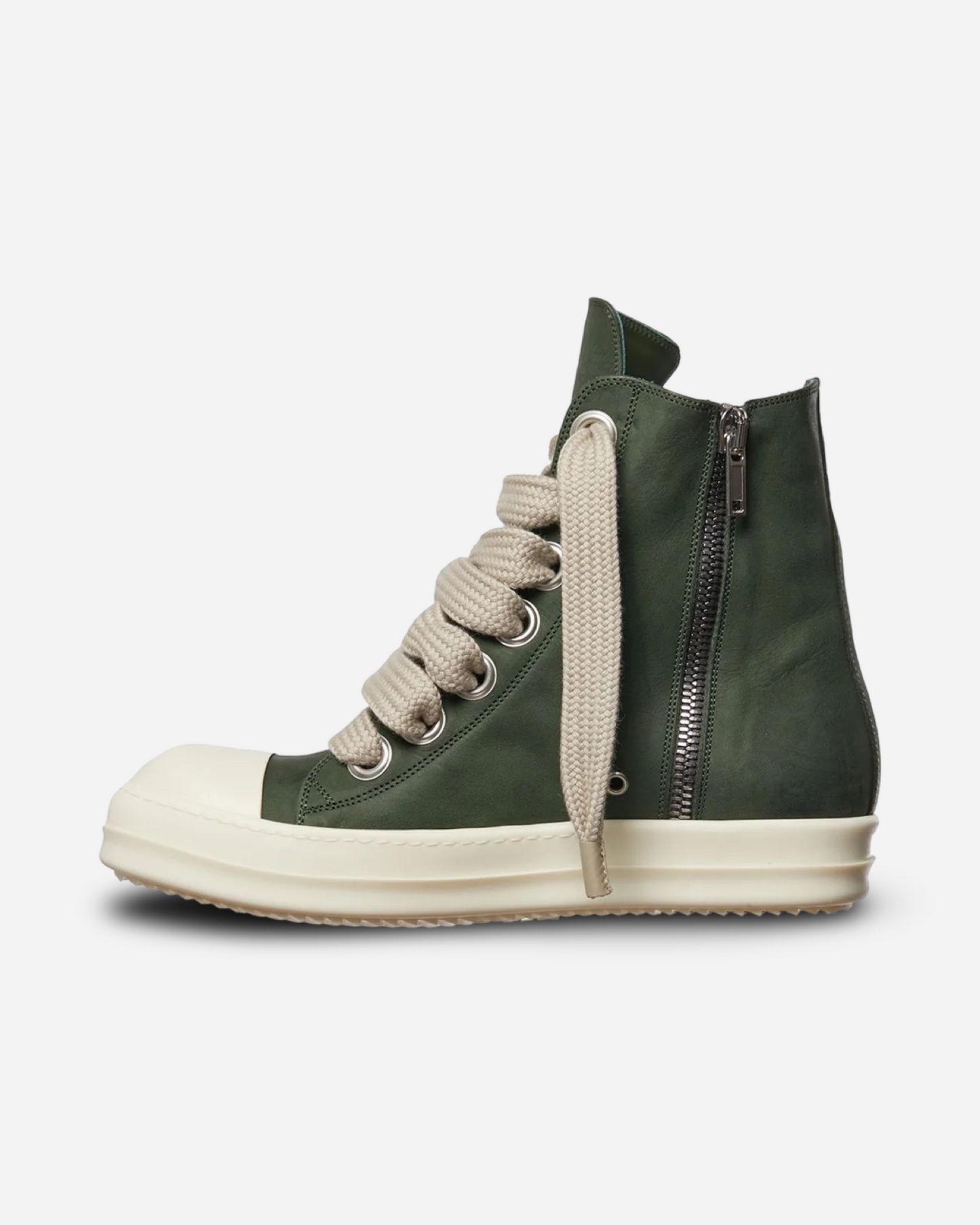 Rick Owens Porterville JumboLaced High Top Leather Sneakers