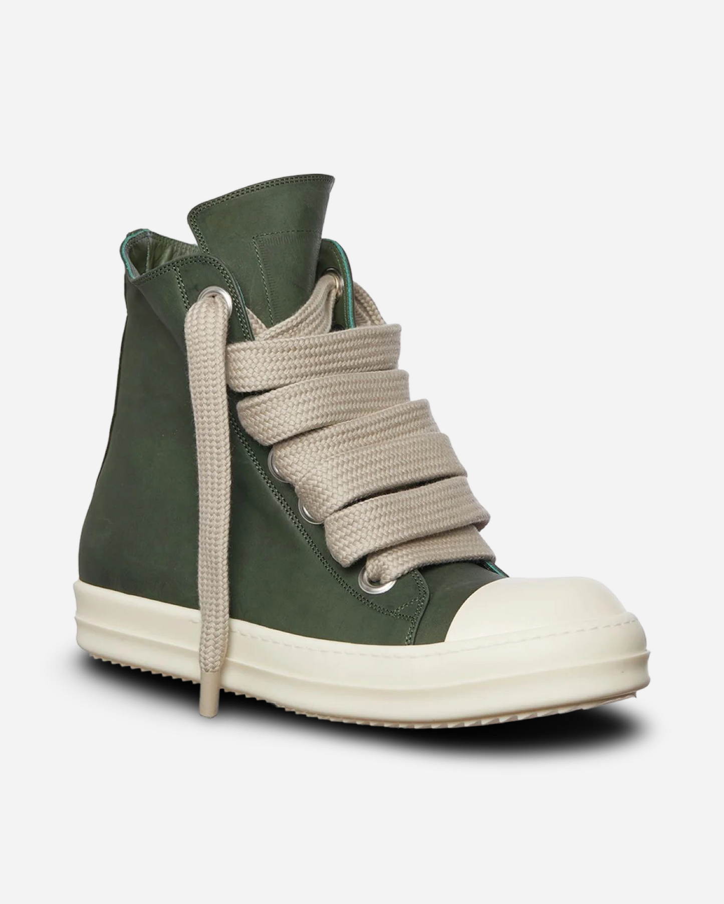 Rick Owens Porterville JumboLaced High Top Leather Sneakers