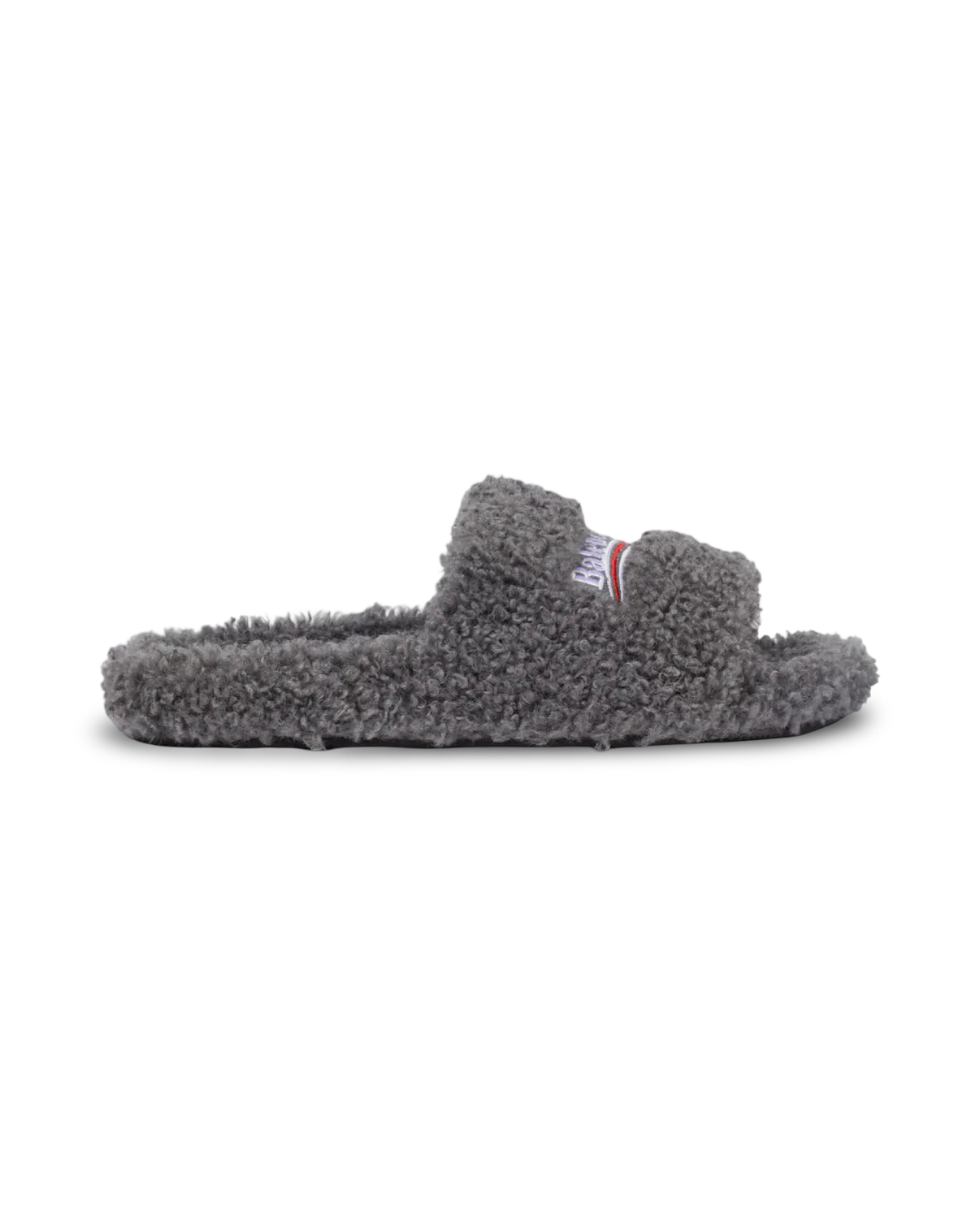 Balenciaga Political Campaign Furry Slide Sandal