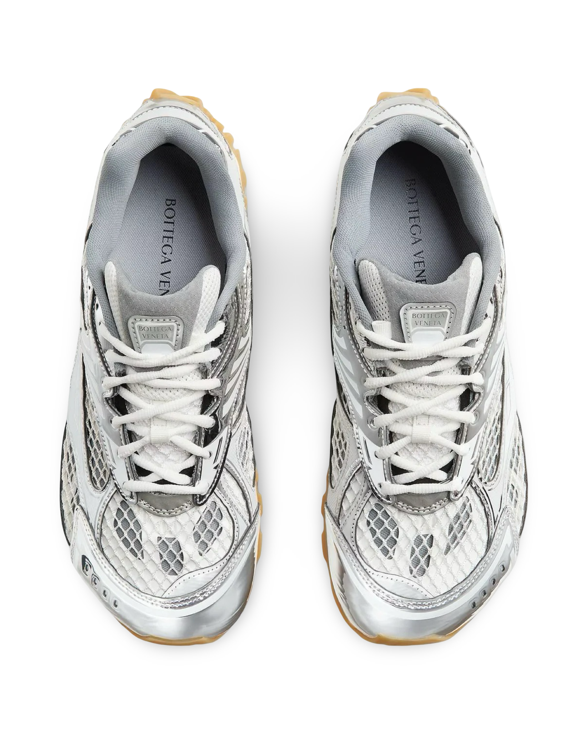 Bottega Veneta Orbit Sneaker 'Silver / White / Optic White Rubber'