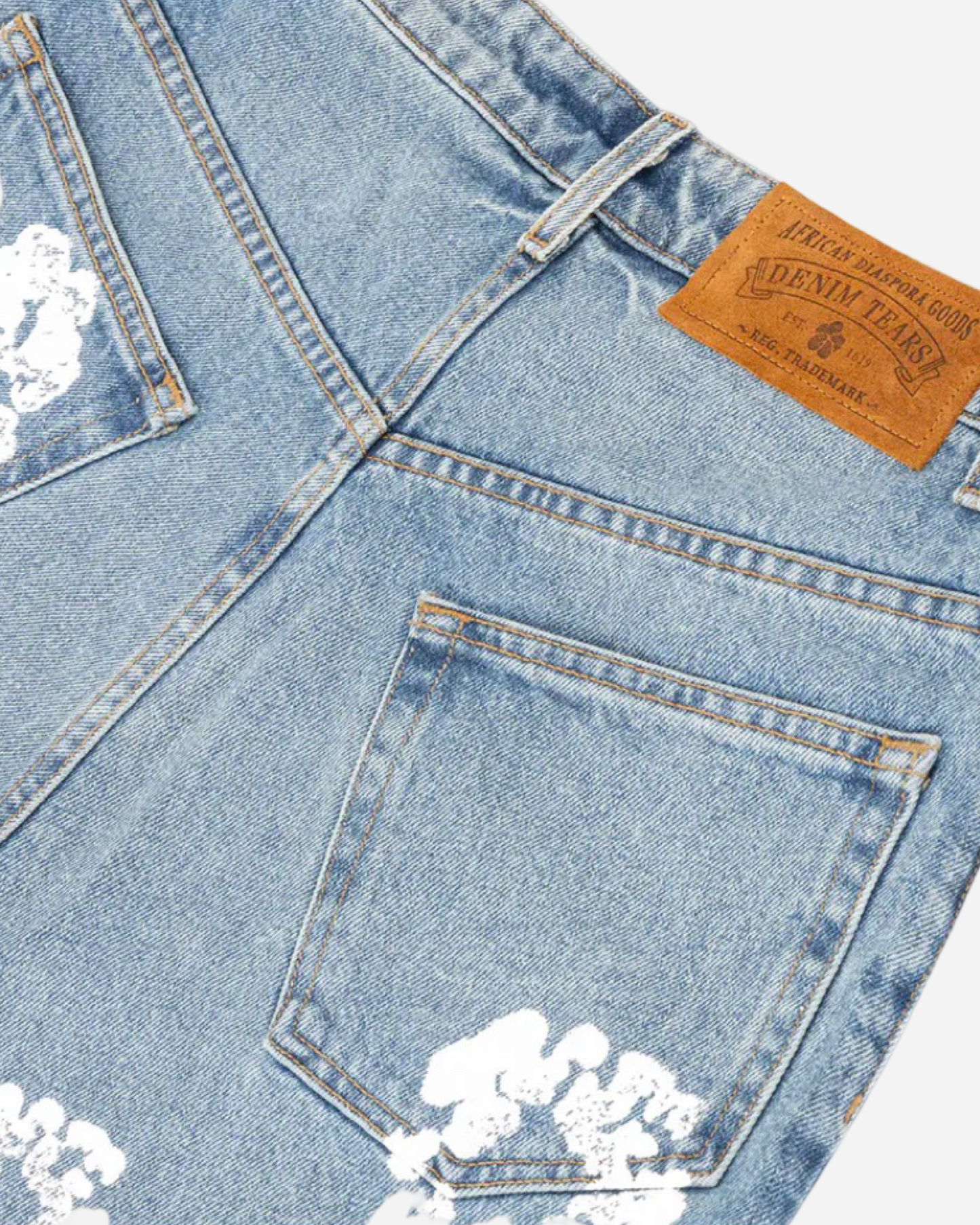 Denim Tears Cotton Wreath Jean Short ‘Light Wash’