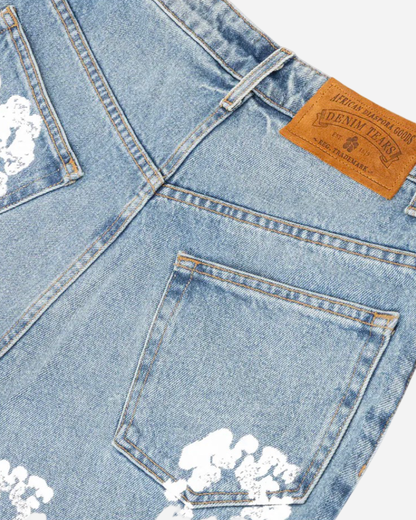 Denim Tears Cotton Wreath Jean Short ‘Light Wash’