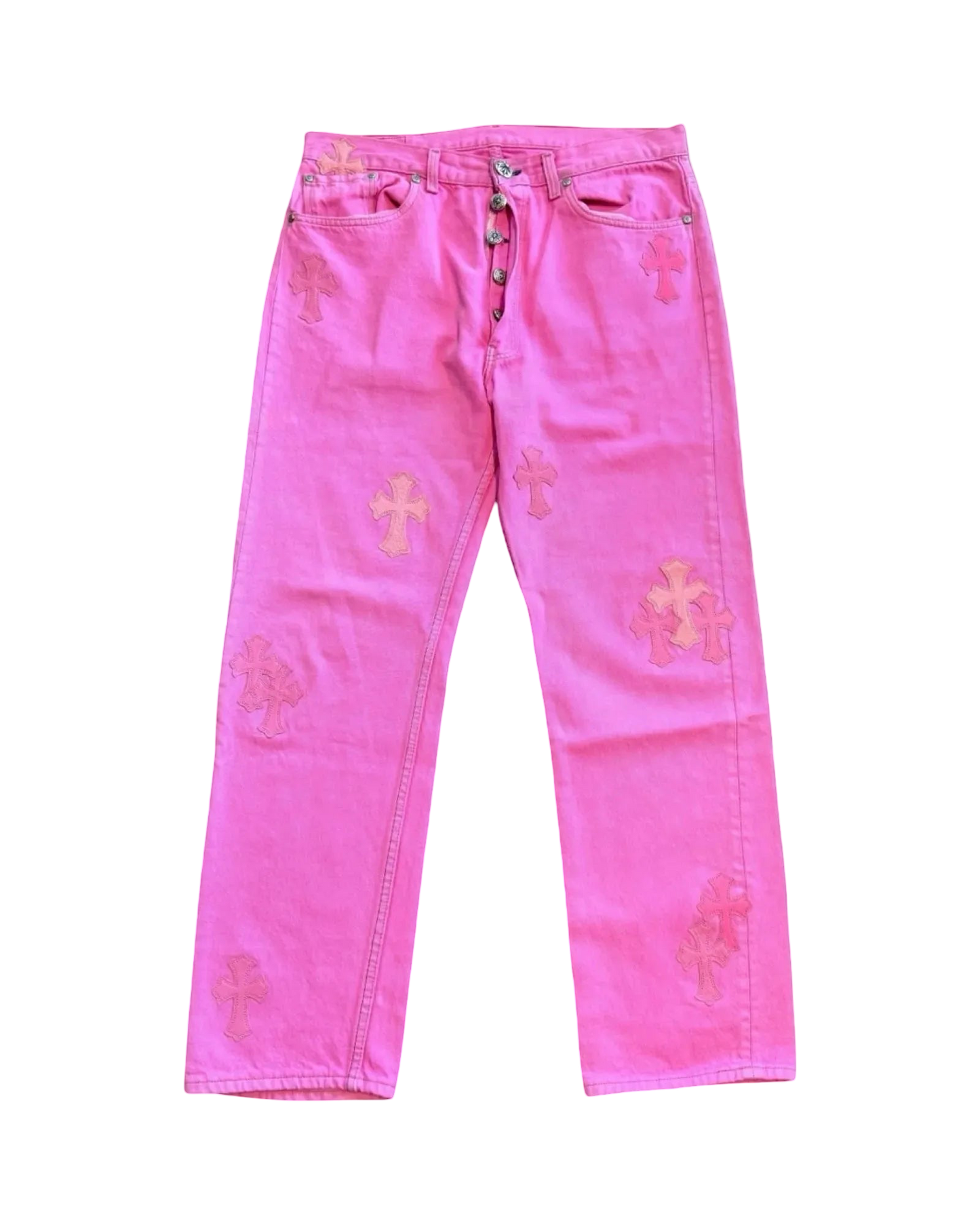 Chrome Hearts Levi's Sex Records Cross Patch Jeans 'Pink'