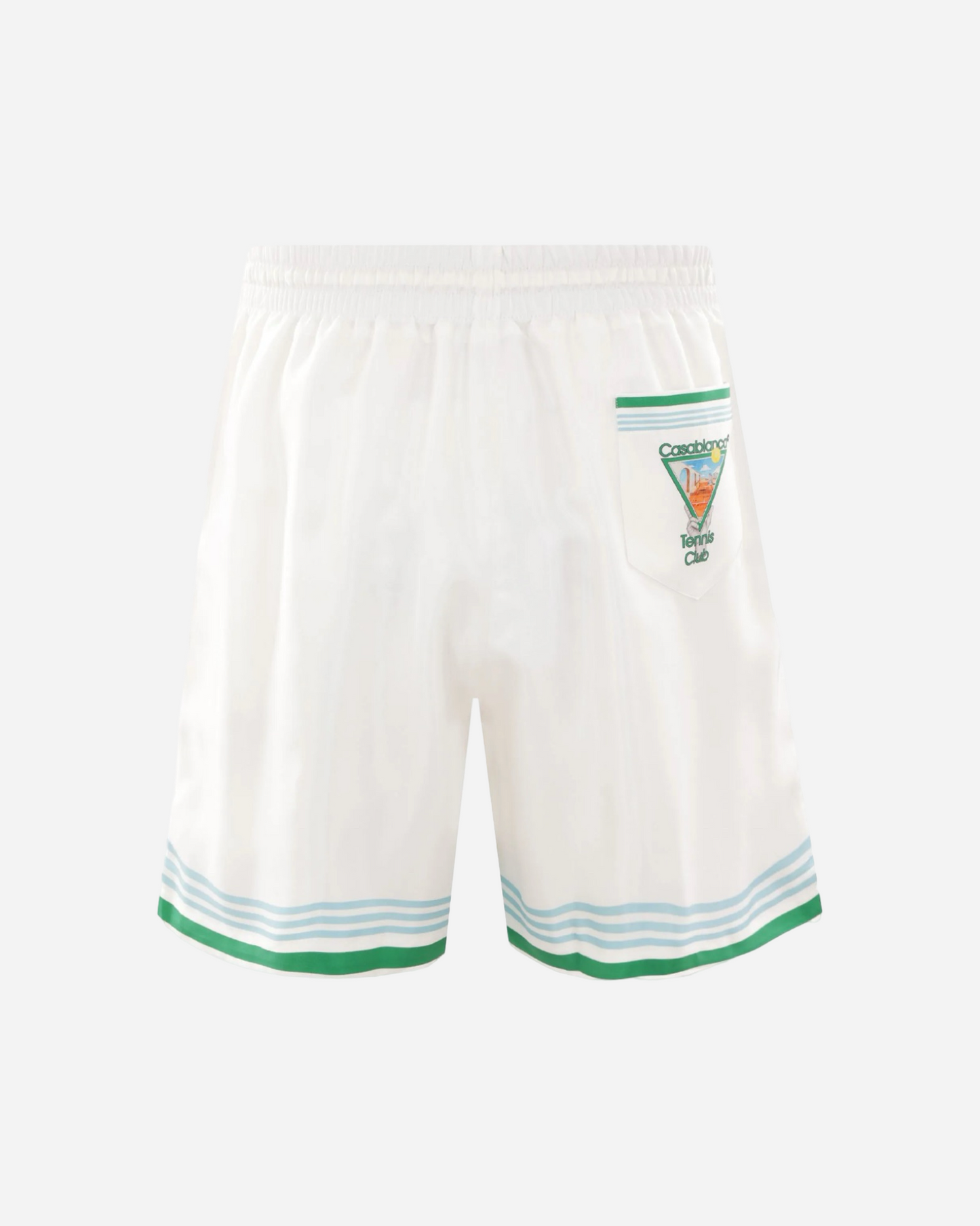 Casablanca Metaphysical Tennis Icon Silk Shorts