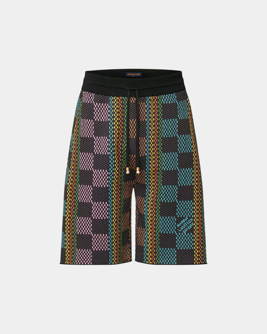 Louis Vuitton Damier Cotton Knit Shorts - Creps City